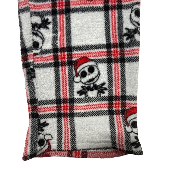 Disney Jack Skellington Plaid Flannel Pajama Pants Sleepwear Lounge Pants Medium - Picture 3 of 12